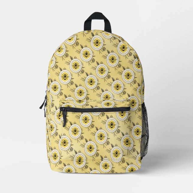 Biene Bedruckter Rucksack (Vorderseite)
