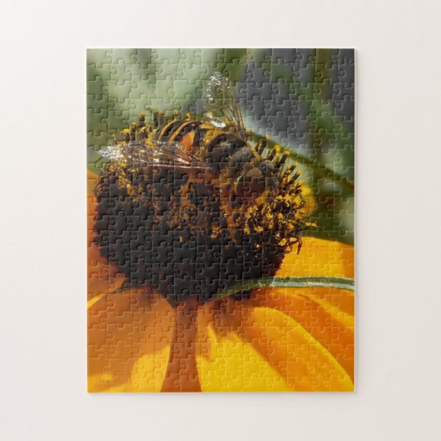 Biene bei der Arbeit - 11 x 14 Foto-Puzzlespiel (Vertikal)