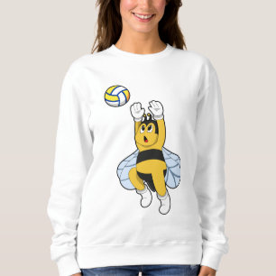 Biene beim Volleyball Sports Sweatshirt