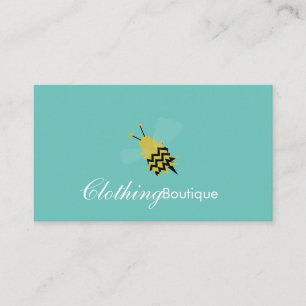 Biene Bekleidungsboutique-Logo-Geschäftskarte Visitenkarte