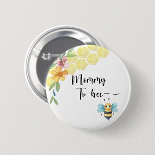 Biene. Bienchen-Mama Button