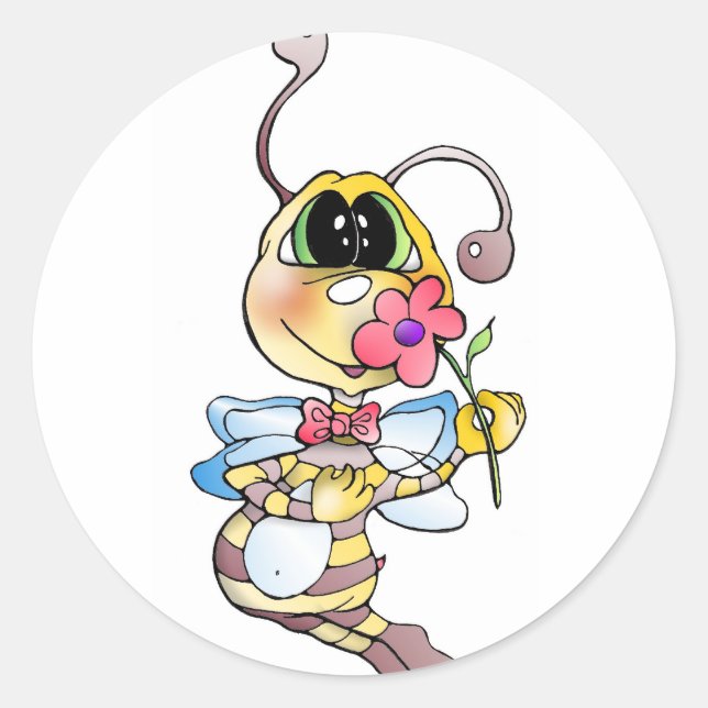 Biene Bienen aufkleber - sticker bee bees (Vorderseite)