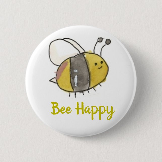 Biene Button (Vorderseite)