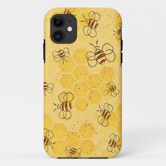 Biene Buzzing Honey Bees Niedlich Case-Mate iPhone Hülle (Rückseite)
