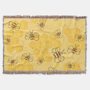 Biene Buzzing Honey Bees Niedlich Decke
