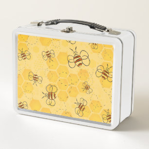 Biene Buzzing Honey Bees Niedlich Metall Brotdose