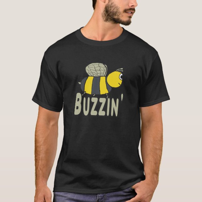 Biene Buzzing T-Shirt (Vorderseite)