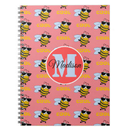 Biene Cool Funny Bee Pattern Personalisiertes Note Notizblock