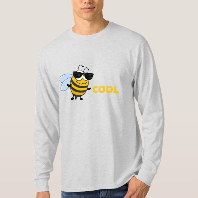 Biene Cool | Funny Trendy Bee Customizable Men's T-Shirt (Vorderseite)
