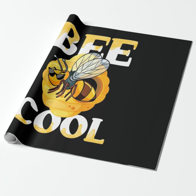 Biene Cool Geschenkpapier (Ungerollt)