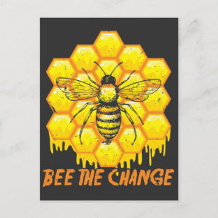 Biene Die Veränderung der Bienenzucht Honigbienen Postkarte