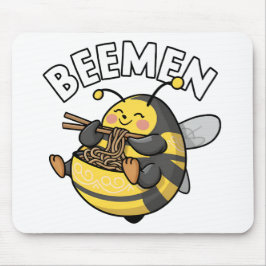 Biene Eating Ramen = BEEMEN Mousepad