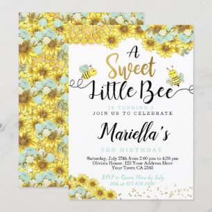 Biene Erster Geburtstag Einladung
