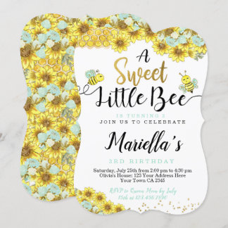 Biene Erster Geburtstag Einladung