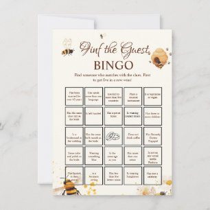 Biene findet das Gast Brautparty-Bingo-Spielkarte Einladung