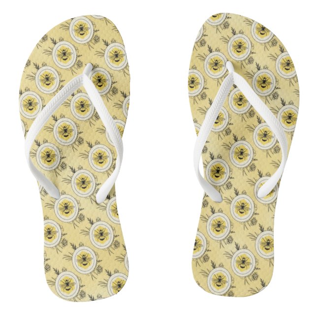 Biene Flip Flops (Fußbett)