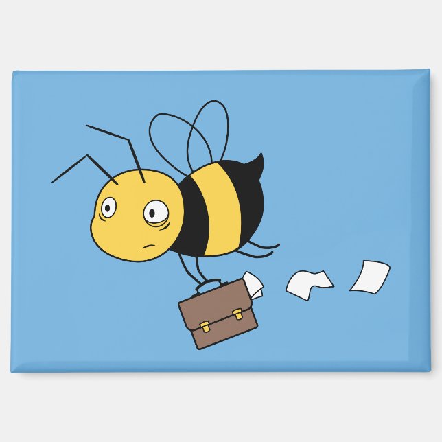 Biene, getirte Stressbeere, Briefkasten Magnet (Vorderseite)