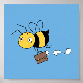 Biene, getirte Stressbeere, Briefkasten Poster