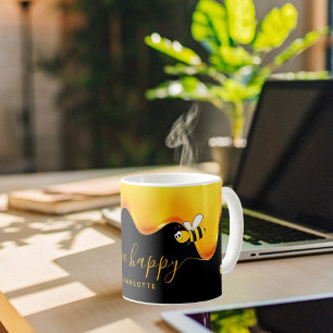Biene Happy niedliche Hummeln tropfen Honig Kaffeetasse