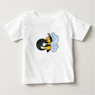 Biene im Bowling mit Bowlingball Baby T-shirt