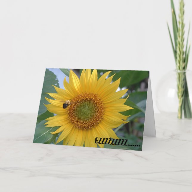 Biene im Flug Karte (Vorderseite)