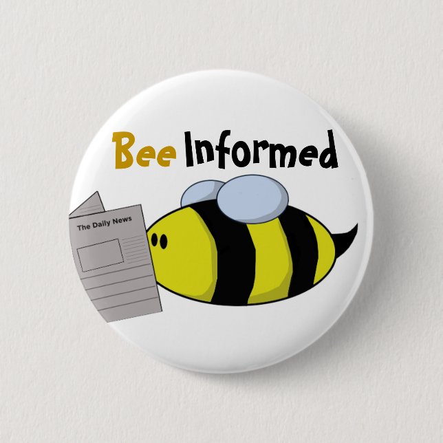 "Biene informiert " Button (Vorderseite)