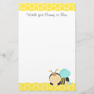 Biene ist für Baby, Hummel für werdende Mummy Briefpapier