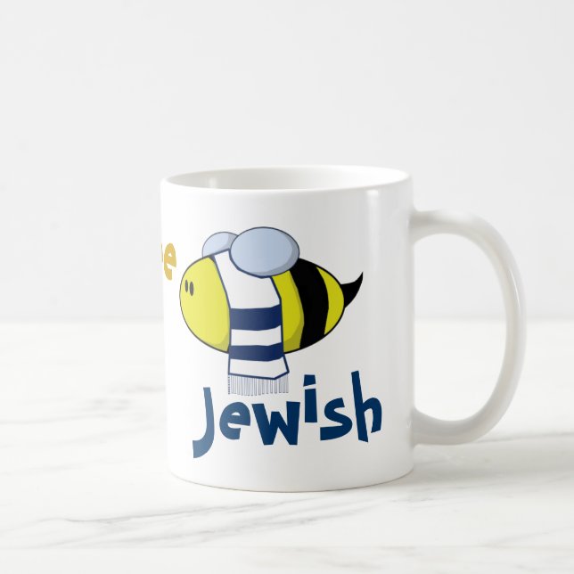 "Biene jüdisch " Kaffeetasse (Rechts)