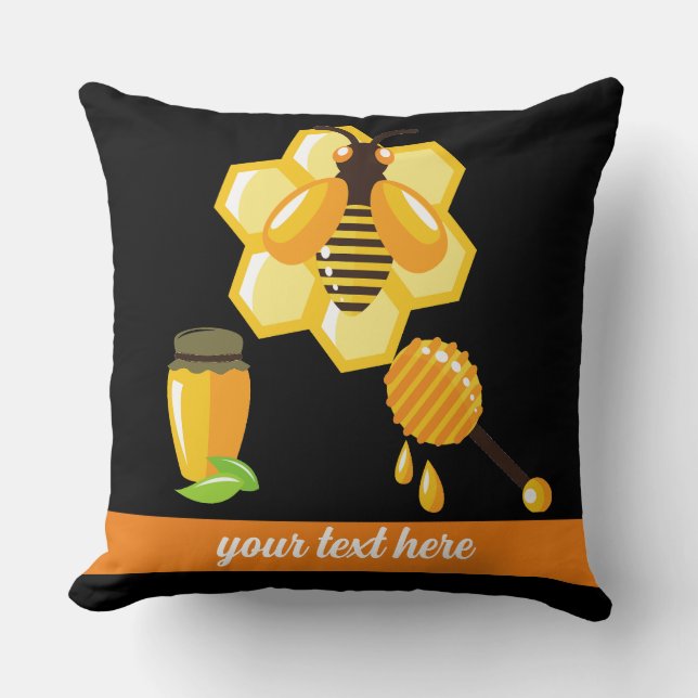 Biene Kissen (Vorderseite)