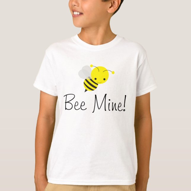 Biene meine Valentine-niedlichen Kinder Junge oder T-Shirt (Vorderseite)