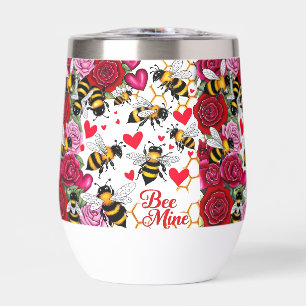 Biene Mine Sweet Honeycomb Stemless Wine Tumbler