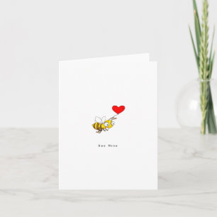 Biene Mine. Valentinstag-Karte Karte