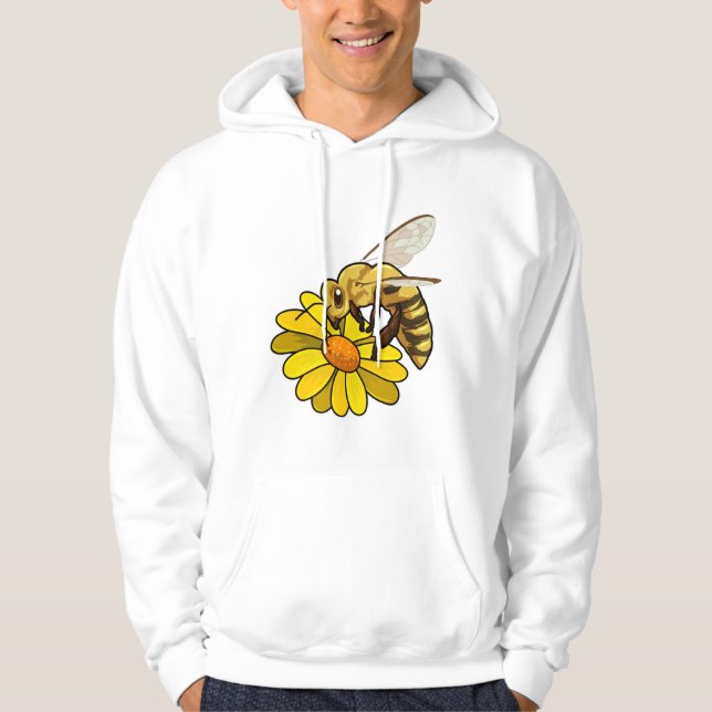 Biene mit Blossom Hoodie (Vorderseite)