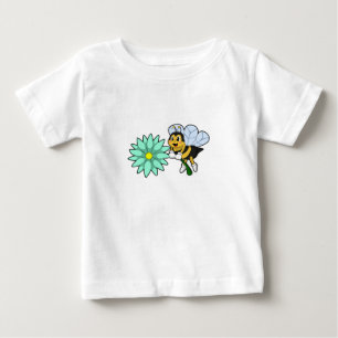 Biene mit Blume.PNG Baby T-shirt