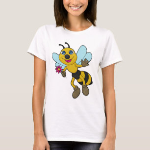 Biene mit Blume T-Shirt