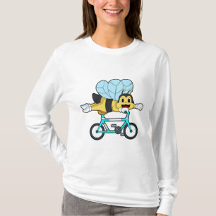 Biene mit Fahrrad T-Shirt