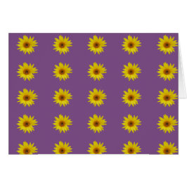 Biene mit gelbem Sonnenblumenmuster auf lila