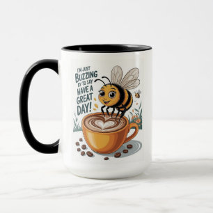 Biene mit Kaffee Tasse