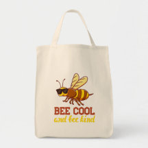 Biene mit Sonnenbrille Sprichwort Bee Cool