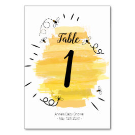 Biene Moderne Tischnummer