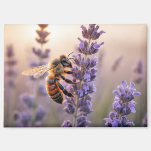 Biene Natur Farbige Tierwelt Friedliche Ruhige Kun Magnet