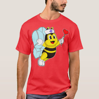 Biene Nurse Heart T-Shirt