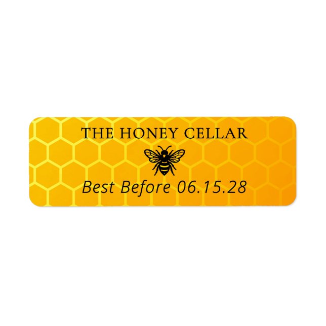 Biene Orange Benutzerdefinierter Honig Stempel Hal (Vorne)