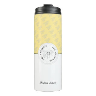 Biene Phantastische Silberhoney Bee Personalisiert Thermosbecher