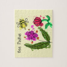 Biene positive Blume und Biene