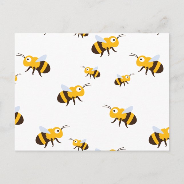 Biene Postkarte (Vorderseite)