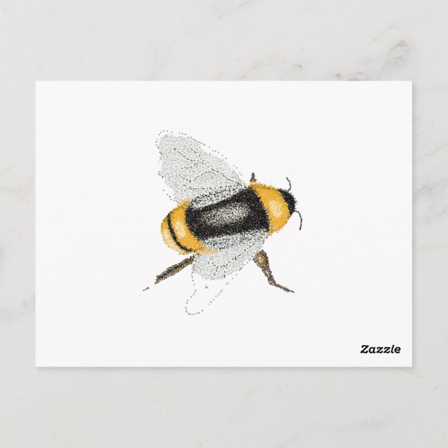 Biene Postkarte (Rückseite)