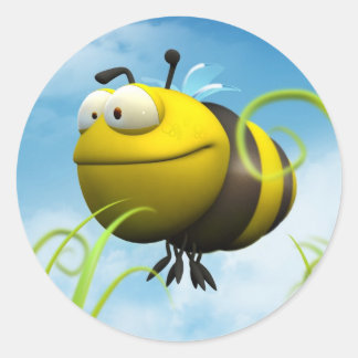 Biene Runder Aufkleber
