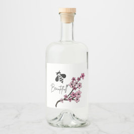 Biene schön alkoholflaschenetikett