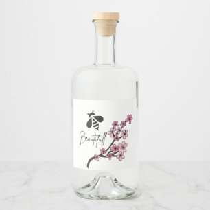 Biene schön alkoholflaschenetikett
